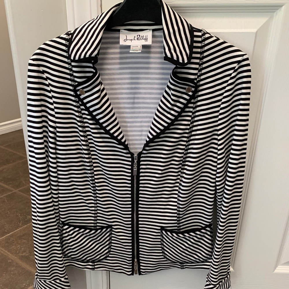 Joseph Ribkoff, black/white jacket